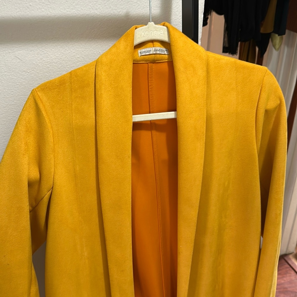 Yellow Zara coat